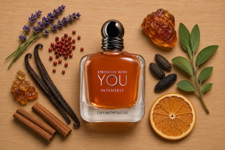 Giorgio Armani Stronger With You Intensely Eau de Parfum bottle