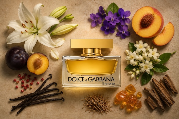 Dolce and Gabbana The One for Women Eau de Parfum in gold-capped clear bottle