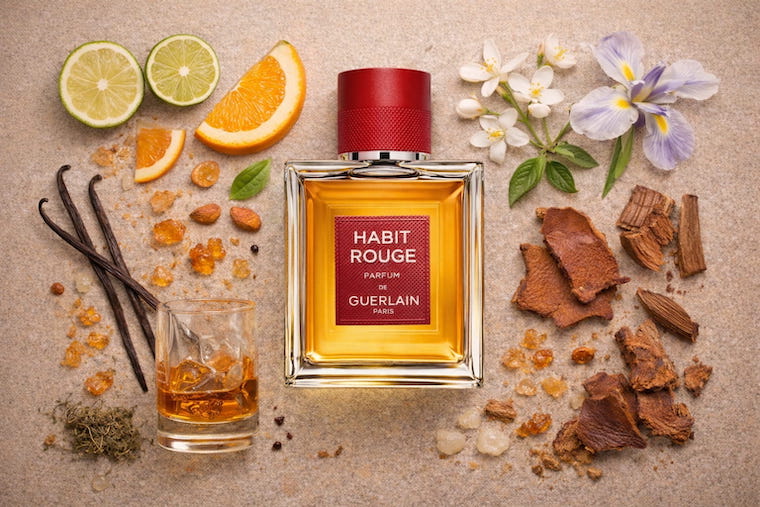 Guerlain Habit Rouge Parfum bottle