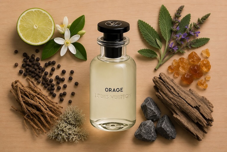 Louis Vuitton Orage Eau de Parfum bottle