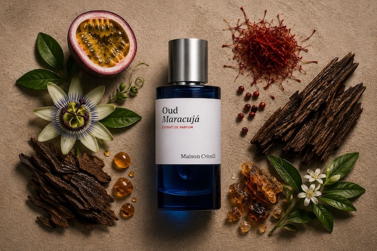 Maison Crivelli Oud Maracujá Extrait de Parfum bottle