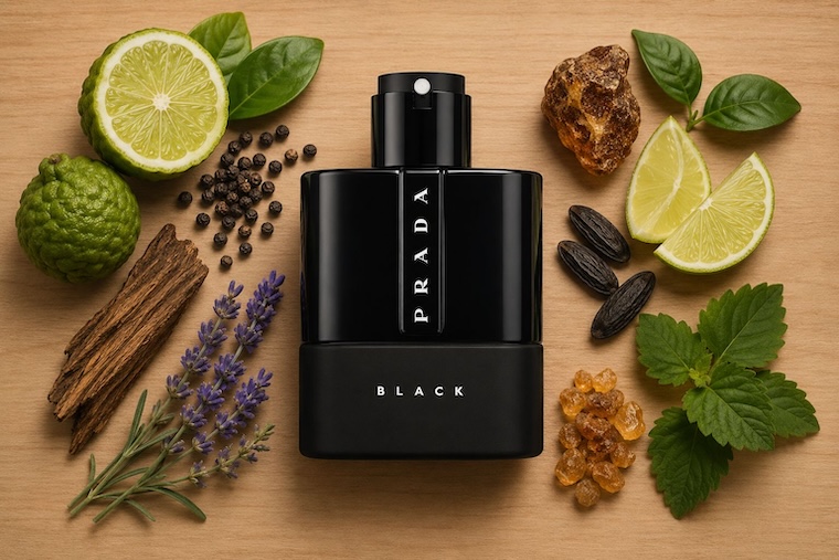 Prada Luna Rossa Black Eau de Parfum bottle