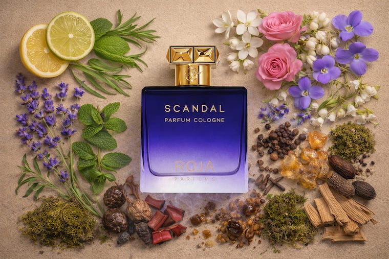 Roja Scandal Pour Homme Parfum Cologne bottle